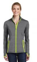 Sport-Tek® Ladies Sport-Wick® Stretch Contrast Full-Zip Jacket